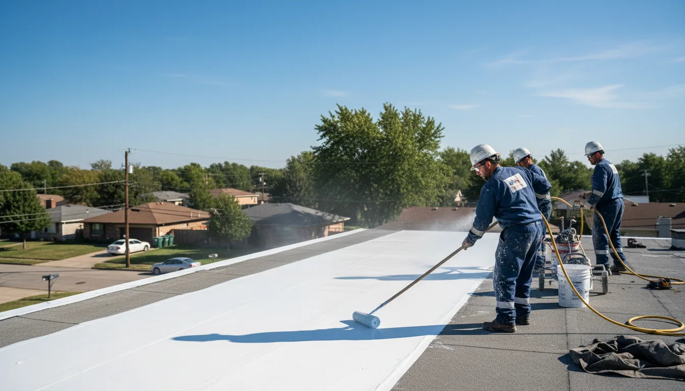 Commercial roof coating in Huntington, TX near me